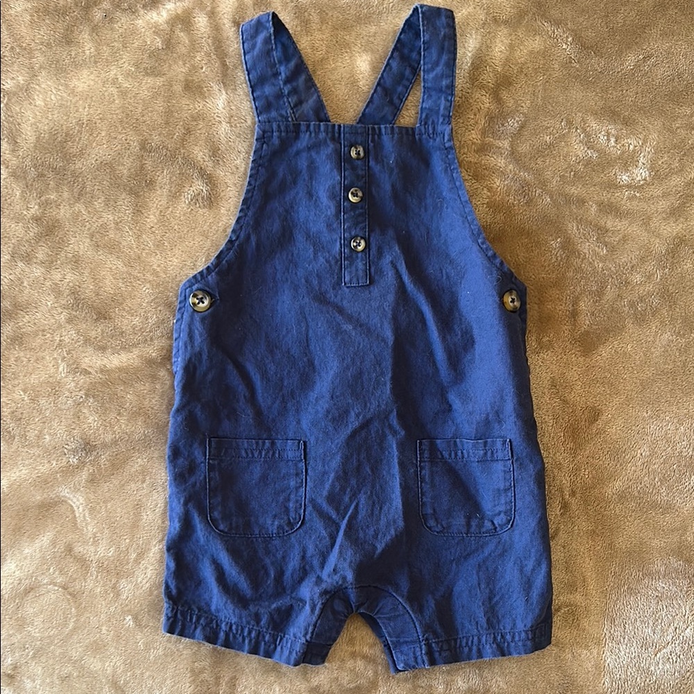 Carter's Blue Overalls Relaxed Fit Cotton